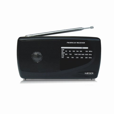 Haeger PR-TRI.002A radio Portátil Negro