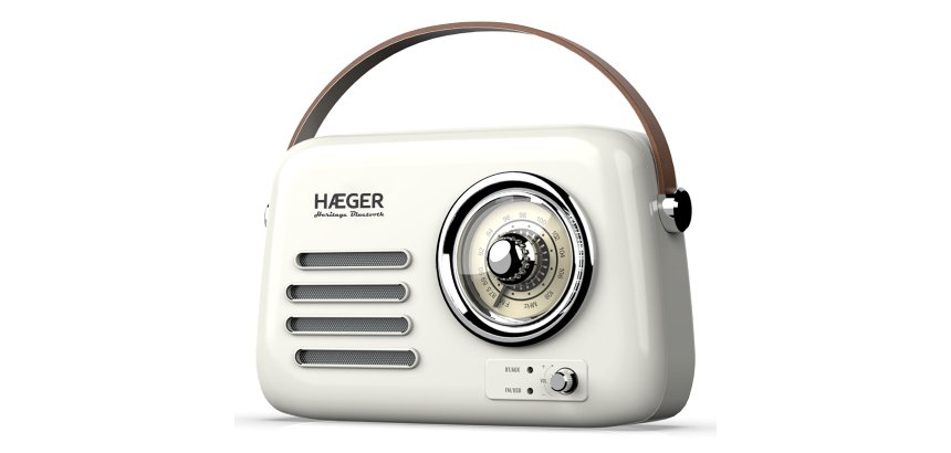 Haeger RB-CRE.003A radio Portátil Analógica Crema de color