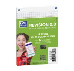 Fiches Bristol Oxford Revision 2.0 105X148 Np 32 Fiches S/Film Q5/5 Blanc