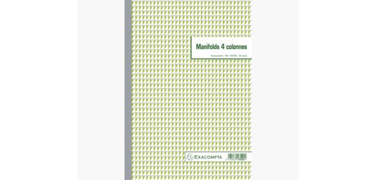 Manifold 4 colonnes 29,7x21cm 50 feuillets dupli autocopiants
