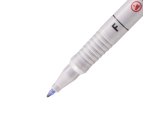Stylo-feutre stabilo ohp pen soluble pointe fine 0.7mm multi-supports effaçable grip ergonomique coloris bleu