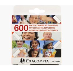 Etuis de 600 coins photos autocollants - Cristal