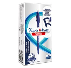 Papermate Replay Blue Stick ballpoint pen Medium 12 pc(s)