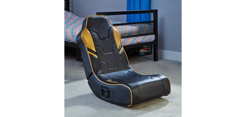 X Rocker 5132201 Siège pour jeu vidéo Siège de jeu sur console Siège rembourré Noir, Or