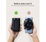 VEGER C11 VG-W1170 PowerBank 10000mAh smallest PD20W with cables bulit-in