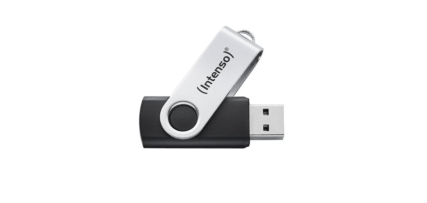 Intenso USB flash drive Office Line, 32 GB, USB-A, 3.2 Gen 1x1, black-silver