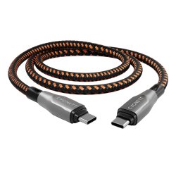 Cygnett CY4711PCTYC cavo USB 1 m USB C Nero, Arancione
