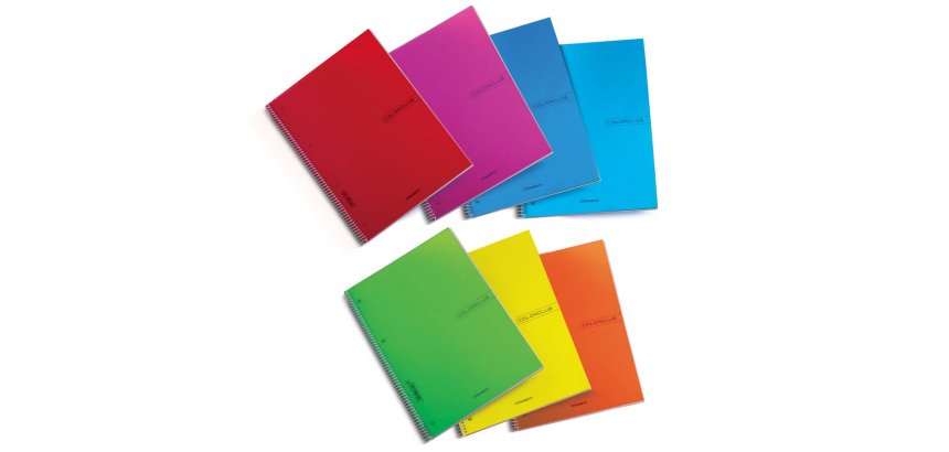 Blasetti 6520 writing notebook A5+ 70 sheets Assorted colours