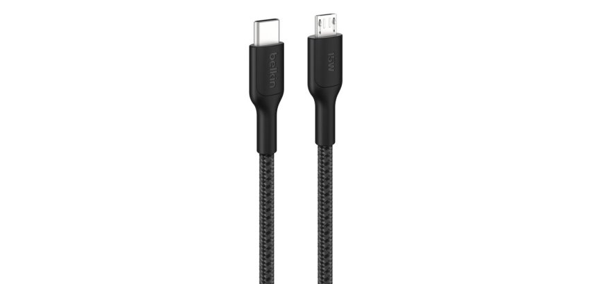 Belkin BoostCharge Pro câble USB 1 m USB C Micro-USB A Noir