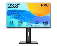 MCL Moniteur 23,8" IPS QHD, HDMI + DP + Audio + Type C + USB 3.2 + SPK