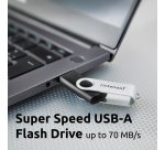 Intenso USB flash drive Office Line, 32 GB, USB-A, 3.2 Gen 1x1, black-silver