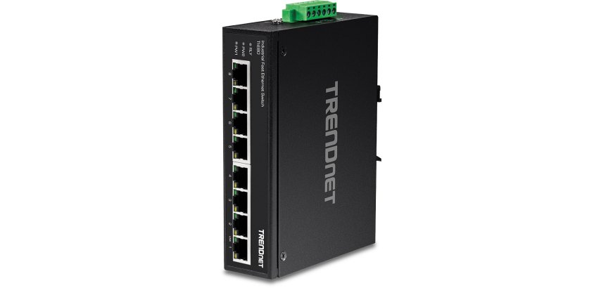 Trendnet TI-E80 commutateur réseau Non-géré Fast Ethernet (10/100) Noir