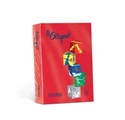 Carta Le Cirque - A4 - 160 gr - rosso scarlatto 209 - Favini - conf. 250 fogli