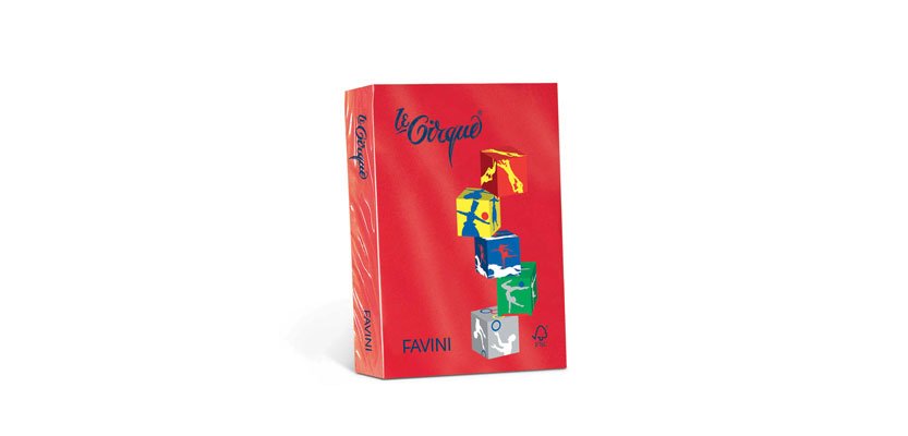 Favini Le Cirque carta inkjet A4 (210x297 mm) 250 fogli Rosso