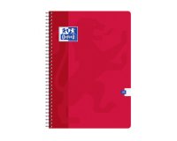 Cahier Oxford Color Life A4 petits carreaux 5mm 180 pages reliure spirale couverture carte coloris assortis