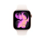 Apple watch Apple Watch Series 11 GPS + Cellular 46mm Boitier en Aluminium Or Rose avec Bracelet Sport Rose Tendre - S/M