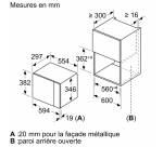 NEFF Micro ondes Encastrable HLAWD23N1F, N 50, 7 programmes automatiques