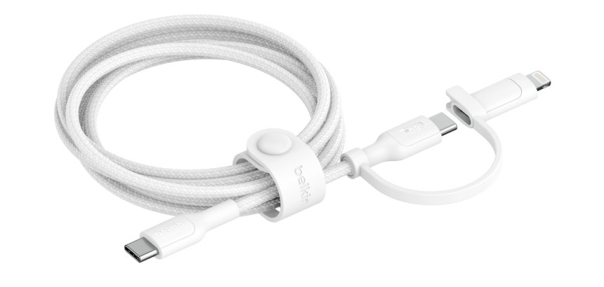 Belkin BoostCharge Pro câble USB USB 2.0 1,5 m USB C USB C/Lightning Blanc