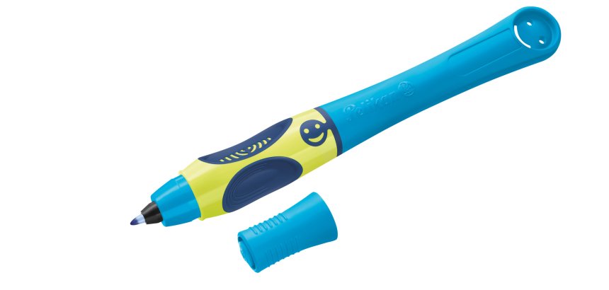 Stylo-encre pelikan griffix droitier trait 0,3mm coloris  bleu clair etui