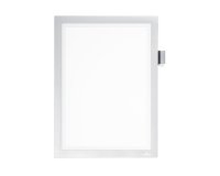 Cadre affichage durable duraframe note magnetique a4 peut contenir 5 affiches porte-stylo inclus argent
