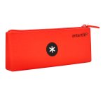 Trousse antartik triangulaire 1 compartiment silicone soft  touch coloris pastels         assortis