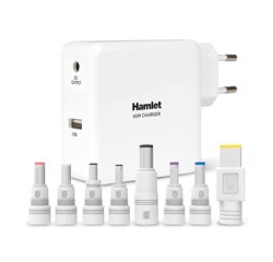 Hamlet Notebook Charger alimentatore universale da 65w per notebook e dispositivi mobili