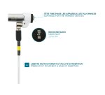 Mobilis 001329 câble antivol Blanc 1,8 m