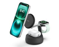 Belkin Qi2 Fitness tracker, Casques, Smartphone, Smartwatch Noir USB Recharge sans fil Charge rapide Intérieure