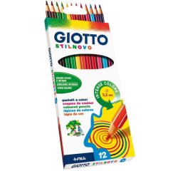 Pastelli Stilnovo - diametro mina 3,3 mm - Giotto - astuccio 12 pezzi