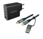 MCL - Chargeur secteur 65W + câble tressé USB Type C 2m