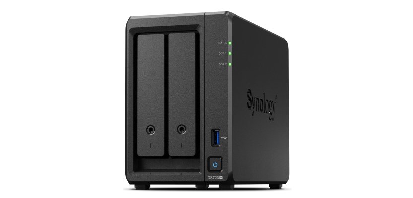 Synology DiskStation DS723+ serveur de stockage NAS Tower Ryzen Embedded R1600 2 Go DDR4 DiskStation Manager Noir