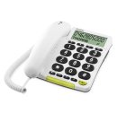 Doro Phone Easy 312Cs Téléphone analogique Identification de l'appelant Blanc
