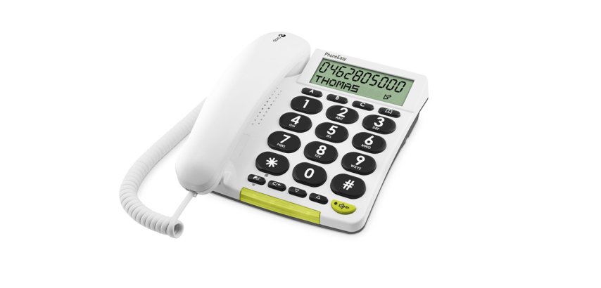 Doro Phone Easy 312Cs Téléphone analogique Identification de l'appelant Blanc