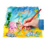 Crayon couleur staedtler noris club aquarell mine 3mm abs anti-casse pinceau inclus coloris vifs étui carton 12 unités