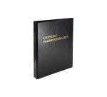 Reliure registre économique 32x26cm 4 anneaux - Conseils d'administration - Noir