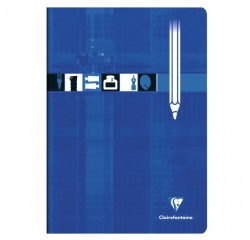 Cahier Dessin piqué A4 32 pages uni Bleu - Bleu