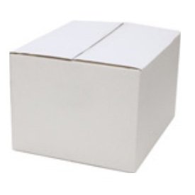 Caisse americaine q-connect ultra-resistante avec poigneesdouble cannelure 7mm          450x280x375mm coloris blanc