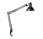 Luminaire bureau maulstudy surpince tete et bras metal      hauteur 44cm bras 35cm tete   diam. 17cm coloris noir