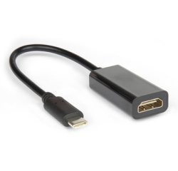 Hamlet XVAUC-HDM4K cavo e adattatore video USB tipo-C HDMI tipo A (Standard) Nero