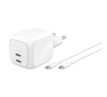 Belkin WCH020KQ2MWH-B6 chargeur d'appareils mobiles Universel Blanc Secteur Charge rapide Intérieure