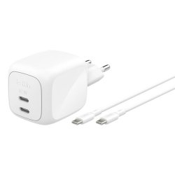 Belkin WCH020KQ2MWH-B6 chargeur d'appareils mobiles Universel Blanc Secteur Charge rapide Intérieure