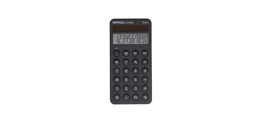 Calculatrice maul bureau eco md 2 10 chiffres ecran 1      ligne memoire 3 touches       touche pourcentage racines