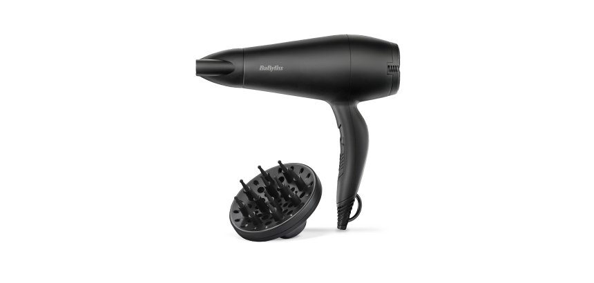 Sèche-cheveux Babyliss D215DE - Seche-cheveux Power Smooth 2000 - Leger et ergonomique- Sechage rapide