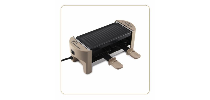LITTLE BALANCE Raclette Multifonction Raclette 2 personnes muscade