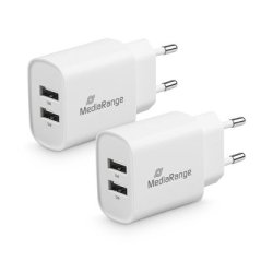MediaRange MRMA114 oplader voor mobiele apparatuur Smartphone, Tablet Wit AC Binnen