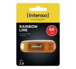 Intenso Rainbow Line USB flash drive 64 GB USB Type-A 2.0 Oranje