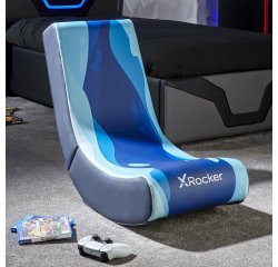 X Rocker 2022085 Siège pour jeu vidéo Siège de jeu sur console Siège capitonné Bleu