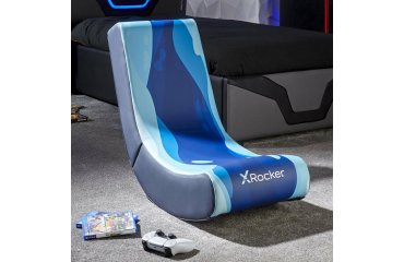 X Rocker 2022085 Video Game Chair Console Gaming Chair Padded Seat Blue