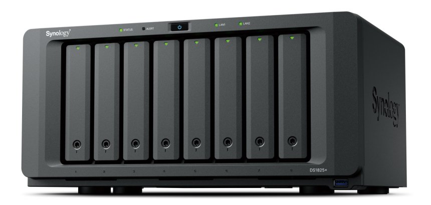 Synology DiskStation DS1825+ server NAS e di archiviazione Ryzen Embedded V1500B 8 GB DDR4 0 TB Nero