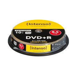 Intenso 1x10 DVD+R 8,5GB 8x Double Layer bedruckbar 8,5 GB DVD+R DL 10 Stück